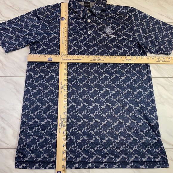 Dunning Golf Performance Polo Trump National Philadelphia Blue Gray XL - Picture 6 of 6